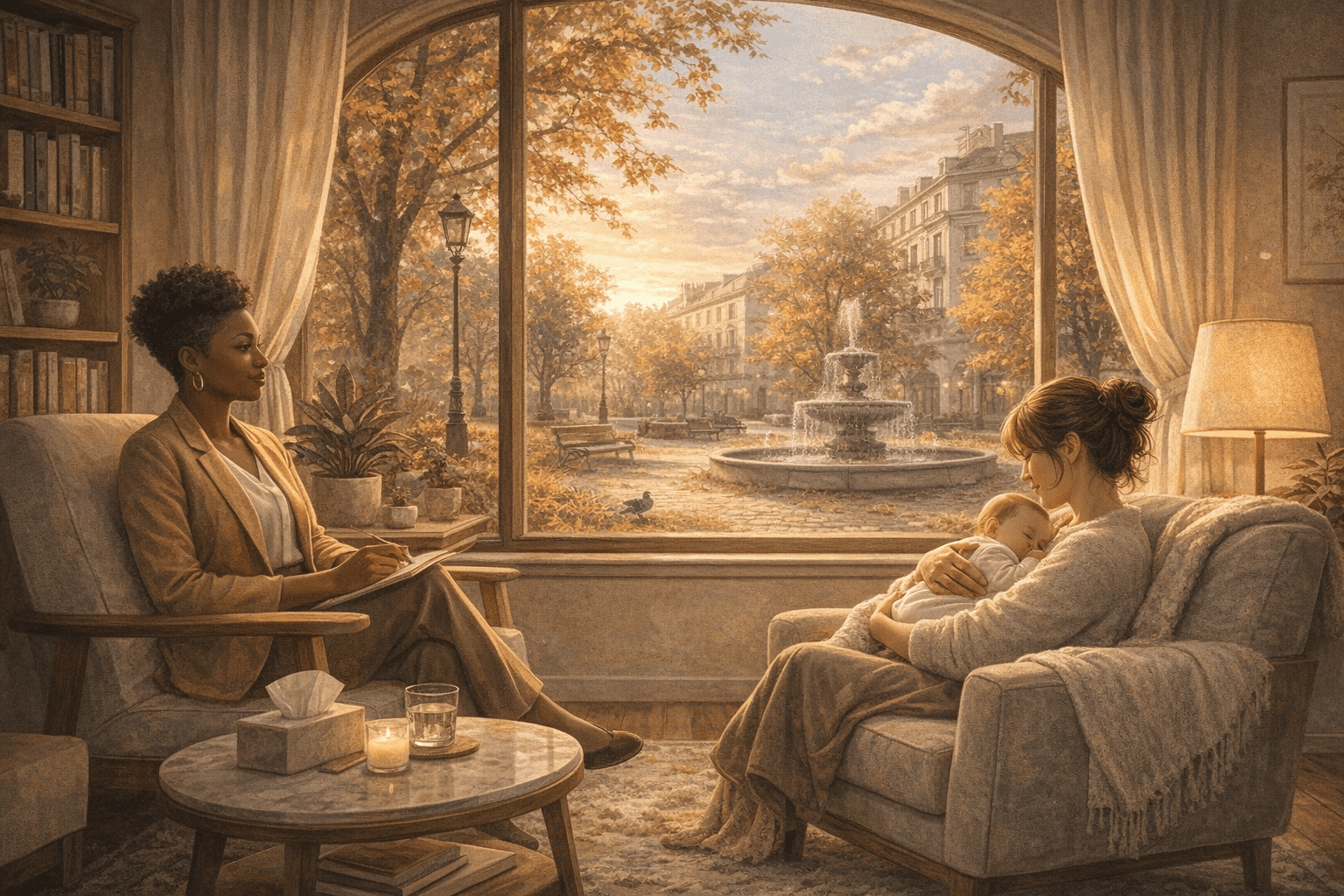 Sessão de atendimento psicanalítico